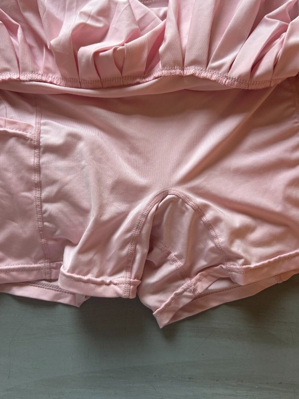 Gold Hinge Almond Blossom Pleated Tennis Skirt Pink Size Small Activewear - Picture 3 of 9